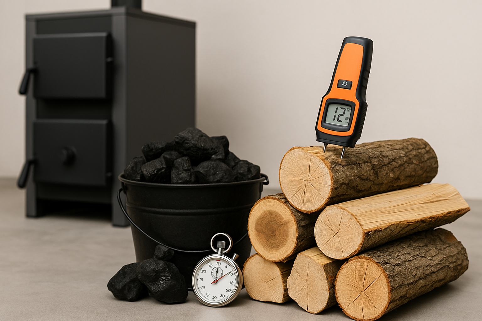 Уголь или дрова для КДГ: калорийность, влажность, длительность горения