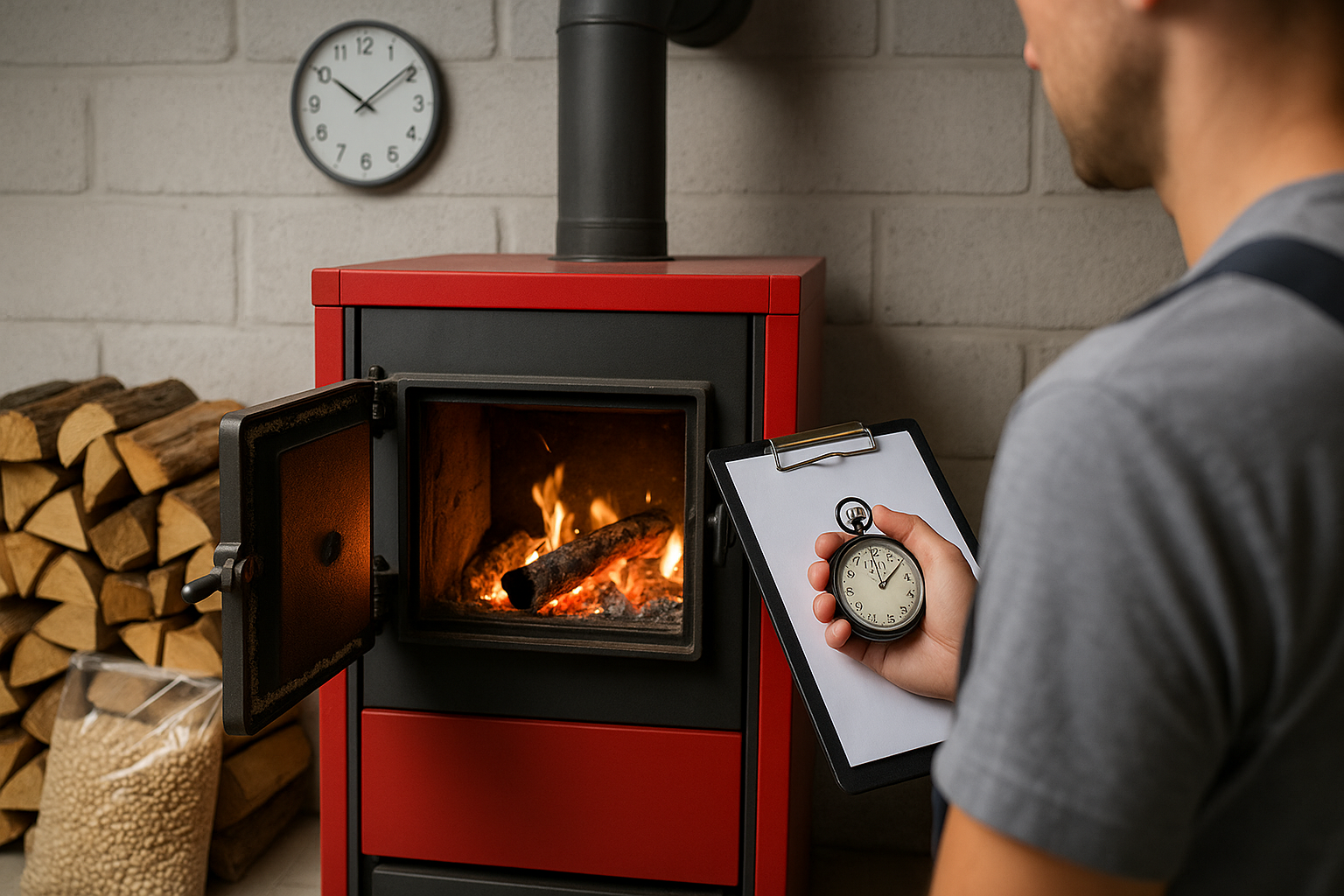 Сколько времени котел работает на одной загрузке на практике